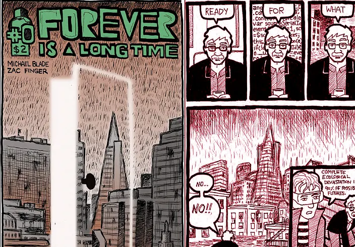 A page from the indie comic Forever Is A Long Time