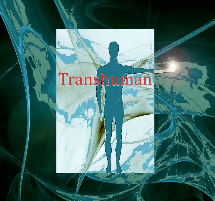 A human silhouette against a networked landscape